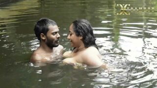 Big Boobs Bhabi Bath in Pond